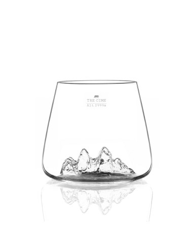 SET 2 VERRES TOPOGRAPHIC TRE CIME &...