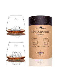 SET 2 VERRES TOPOGRAPHIC...