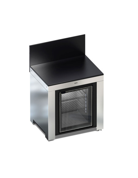 MODULE FRIGO TROPICALISE 75L INOX & NOIR - ENO