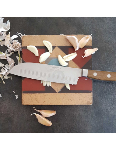 COUTEAU SANTOKU ALVEOLEE TRADI'CHEF...