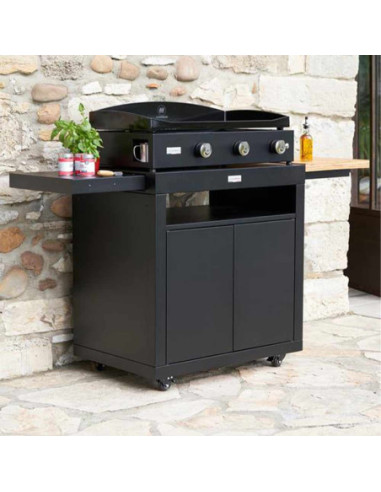 DESSERTE MEUBLE 80 NOIR AVEC...
