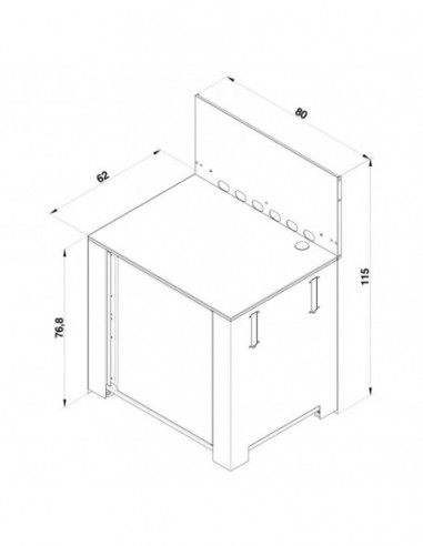 MODULE PLANCHA NOIR ET INOX ENO