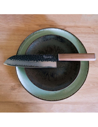 COUTEAU SANTOKU 18CM DAMAS MARTELE -...