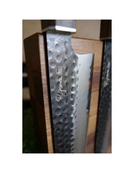 COUTEAU GRAND KIRITSUKE 21CM DAMAS MARTELE - RYOMA KUROSAN