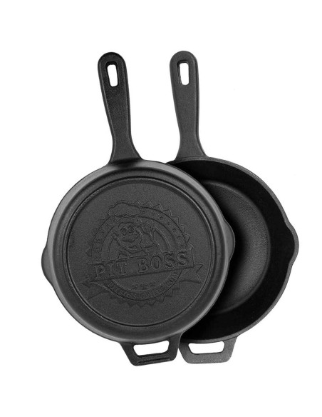 SET DE 6 USTENSILES DE CUISSON EN FONTE AVEC GANT -  PIT BOSS