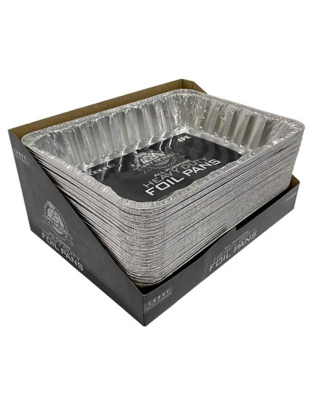 LOT DE 4 BARQUETTES EN ALUMINIUM LARGE - PIT BOSS