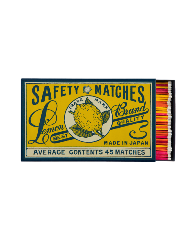 BOITE DECO 150 ALLUMETTES XXL CITRON...