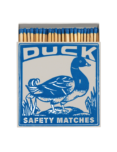 BOITE DECO 125 ALLUMETTES CANARD BLEU...