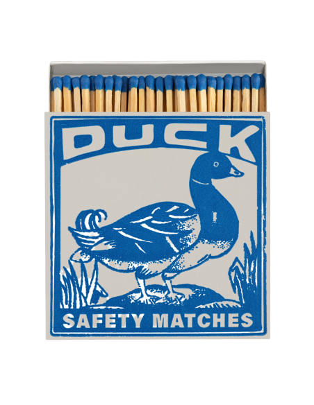 BOITE DECO 125 ALLUMETTES CANARD BLEU - ARCHIVIST