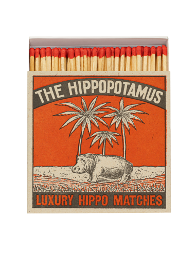 BOITE DECO 125 ALLUMETTES HIPPOPOTAME...