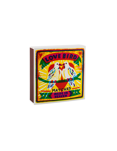 BOITE DECO 125 ALLUMETTES LOVE BIRDS...