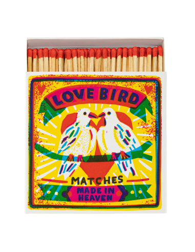 BOITE DECO 125 ALLUMETTES LOVE BIRDS...