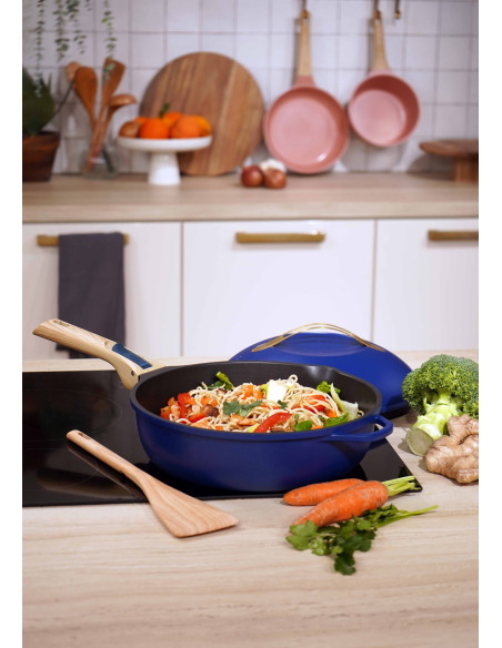 L'INCROYABLE SAUTEUSE 28CM BLEU MYRTILLE - COOKUT