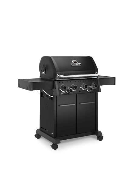 BARBECUE GAZ CROWN 490 SHADOW AVEC KIT ROTISSERIE - BROIL KING