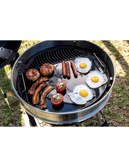 PACK BARBECUE CHARBON PRO 57 CM NOIR MAT AVEC PLANCHA - NAPOLEON