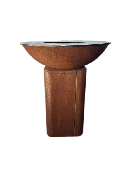 BRASERO PLANCHA CURVO MEDIUM CORTEN &Oslash;84cm - QUOCO