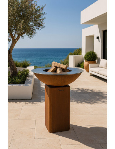 BRASERO PLANCHA CURVO SMALL CORTEN...