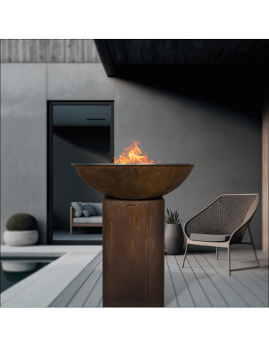 BRASERO PLANCHA CURVO MEDIUM CORTEN...