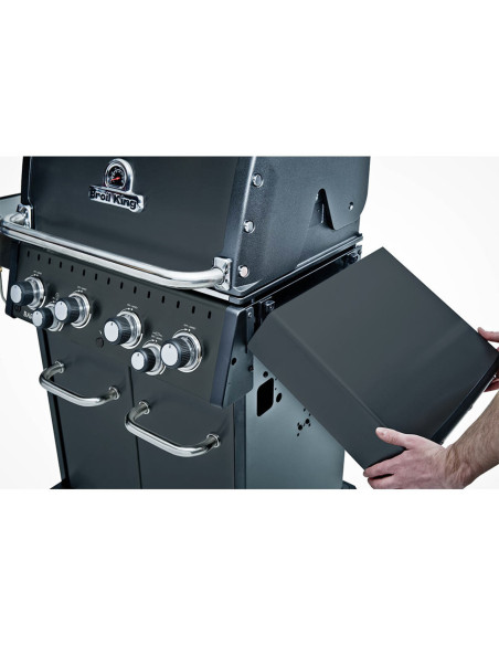 BARBECUE GAZ BARON 490 SHADOW AVEC ROTISSOIRE - BROIL KING