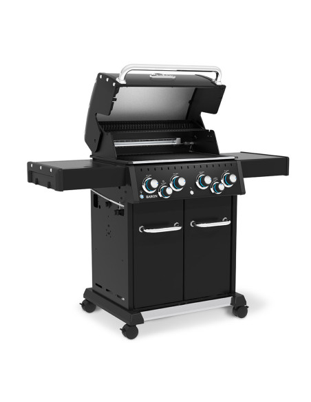 BARBECUE GAZ BARON 490 SHADOW AVEC ROTISSOIRE - BROIL KING