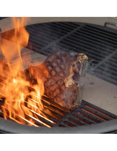 DEMI GRILLE FONTE POUR KAMADO LARGE -...