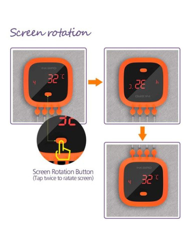 THERMOMETRE CONNECTE 4 SONDES - INKBIRD