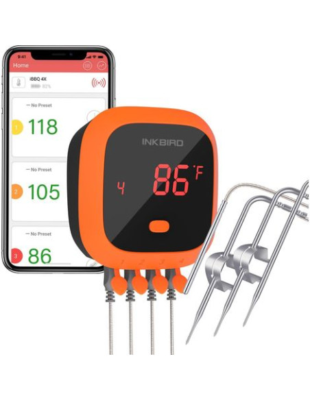 THERMOMETRE CONNECTE 4 SONDES - INKBIRD