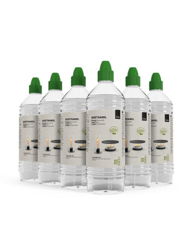 CARTON 6 BOUTEILLES 1L BIOETHANOL...