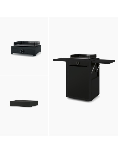 PACK PLANCHA MODERN 45 ELECTRIQUE SUR CHARIOT + CAPOT + HOUSSE - FORGE ADOUR