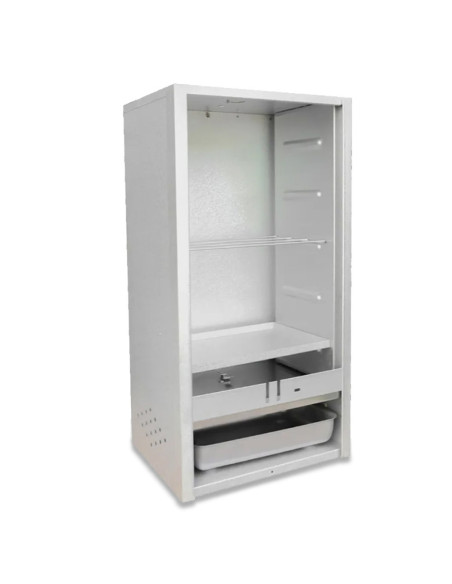 FUMOIR ALU PORTE COULISSANTE H75 X L39 X P28 - PEETZ