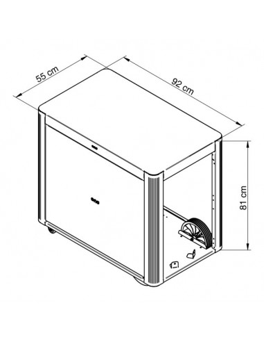 DESSERTE ACHILLE INOX - ENO