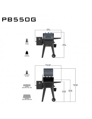 BARBECUE A PELLETS NAVIGATOR 550 -...